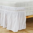thumbnail image 4 of TOPINCN Elastic Polyester Bed Skirt Ruffle Easy Fit Spread Cover Valance, Elastic Bed Skirt, Bed Skirt, 4 of 8