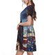 thumbnail image 2 of Disketp Night Sky Bald Eagle para Vestido de Manga Corta para Mujeres, Vestidos de Verano para Mujeres, Casual y Holgado para la Playa, 2 of 6