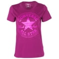 thumbnail image 1 of Converse Women's Glitter Chuck Taylor Core Patch T-Shirt (Magenta, Medium), 1 of 2