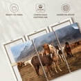 thumbnail image 6 of Elephant Stock The Amazing Icelandic Horses Wall Art - Horizontal Multi Panel Canvas - Living Room Wall Decor - Animal Multi Panel - Gray And Brown Decor By Scott Stulberg - 33" x 20", 6 of 8