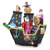 Halloween Airblown Inflatable Haunted Pirate Ship