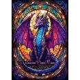 thumbnail image 3 of Pintura en lienzo de vidrieras de dragones de anime, carteles e impresiones de arte pop de dragones coloridos abstractos, arte de pared, decoración del hogar, cuadros, 3 of 5
