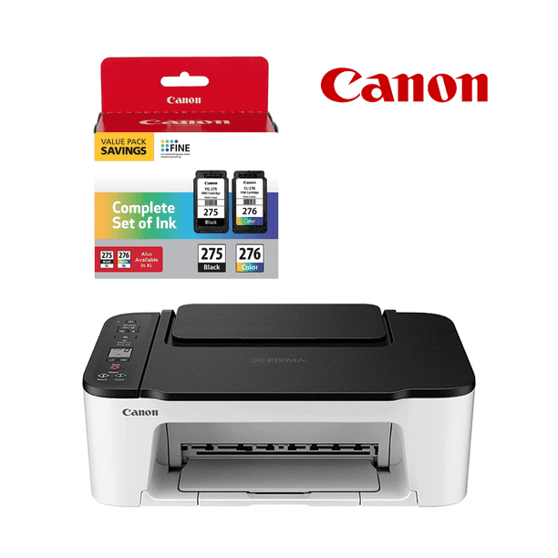Canon PIXMA TS3522 All-In-One Wireless InkJet and Canon PG-275/CL-276 Ink Cartridge Multi Pack - Walmart.com