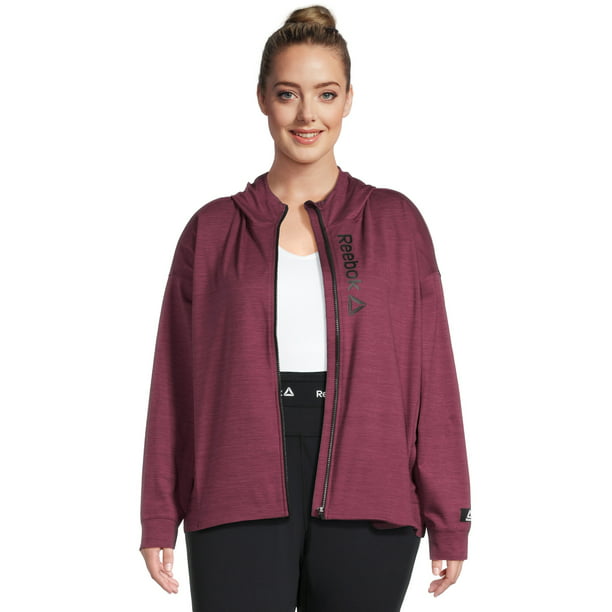 Reebok Women's Plus Size Flex Performance Jacket with Hood - Walmart.com