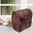 thumbnail image 3 of Moroccan Stand Mixer Cover, Vintage Tile Design with Oval Motifs Ottoman Mandala Ornamental, Kitchen Appliance Organizer Bag Cover with Pockets, 5 Quarts, Green Vermilion Ruby, by Ambesonne, 3 of 4