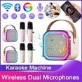 thumbnail image 2 of Karaoke Wireless Portable Bluetooth Speaker With Microphone Machine Mini Lamp Caixa De Som Sound Box Music Small Blootooth Mp3, 2 of 9