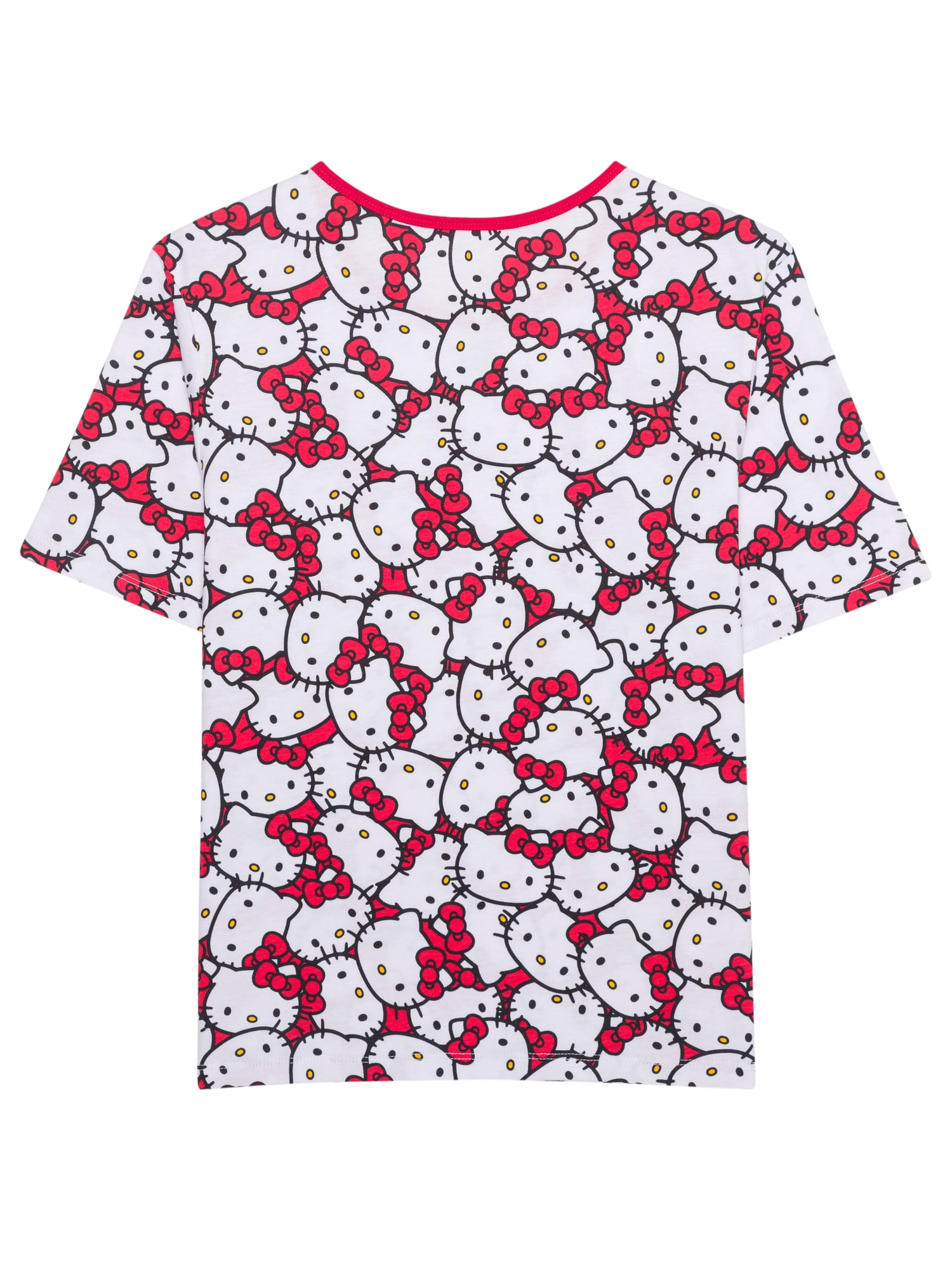 Hello Kitty Women's Graphic Tee and Short Set, 2-Piece, Sizes XS-3X