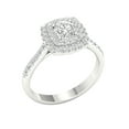 thumbnail image 2 of Imperial 1 Ct TDW Round Diamond Double Halo Engagement Ring in 10K White Gold (H-I, I2), 2 of 4