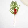 thumbnail image 4 of 1PC Artificial Berry Stems with Pinecones,Red Faux Branch Picks for Vases, Holiday Centerpieces & Rustic Home Decor,E, 4 of 9