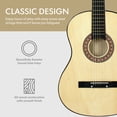 thumbnail image 2 of ZenSports 38-in Kids Acoustic Guitar Starter Kit 6 Strings W/Case, Strap, Tuner, Pick - Natural, 2 of 7
