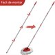 thumbnail image 2 of NACOOL Adecuado para fregona giratoria O-Cedar, Adecuado para Vileda O-Cedar, Equipado con Cabezal de fregona Giratorio de 360 Grados, Accesorios de Varilla y Disco, tri&aacute;ngulo. (Rojo Blanco, 2 of 9