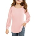 thumbnail image 2 of Girls Sequin Sweatshirts Kids Fashion Crewneck Long Sleeve Pullover Clothes 4-13 Years Pink 6 Years, 2 of 6