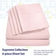 thumbnail image 2 of Juego de sábanas Sweet Home Collection Queen rosa pálido, 6 piezas, 2 of 7