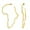 Gold, variant on FaithHeart Africa Map Earrings for Women Stainless Steel Dangle Drop Hoop Earrings Trendy Jewelry for Mom Friend Birthday Valentines Mothers Day Christmas Jewelry Gift