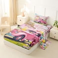thumbnail image 2 of Erosebridal Happy Easter Eggs Twin Sheet Sets,Pink Cherry Blossom Cute Flowers Bedding For Girls Kids 3-Piece, 2 of 6