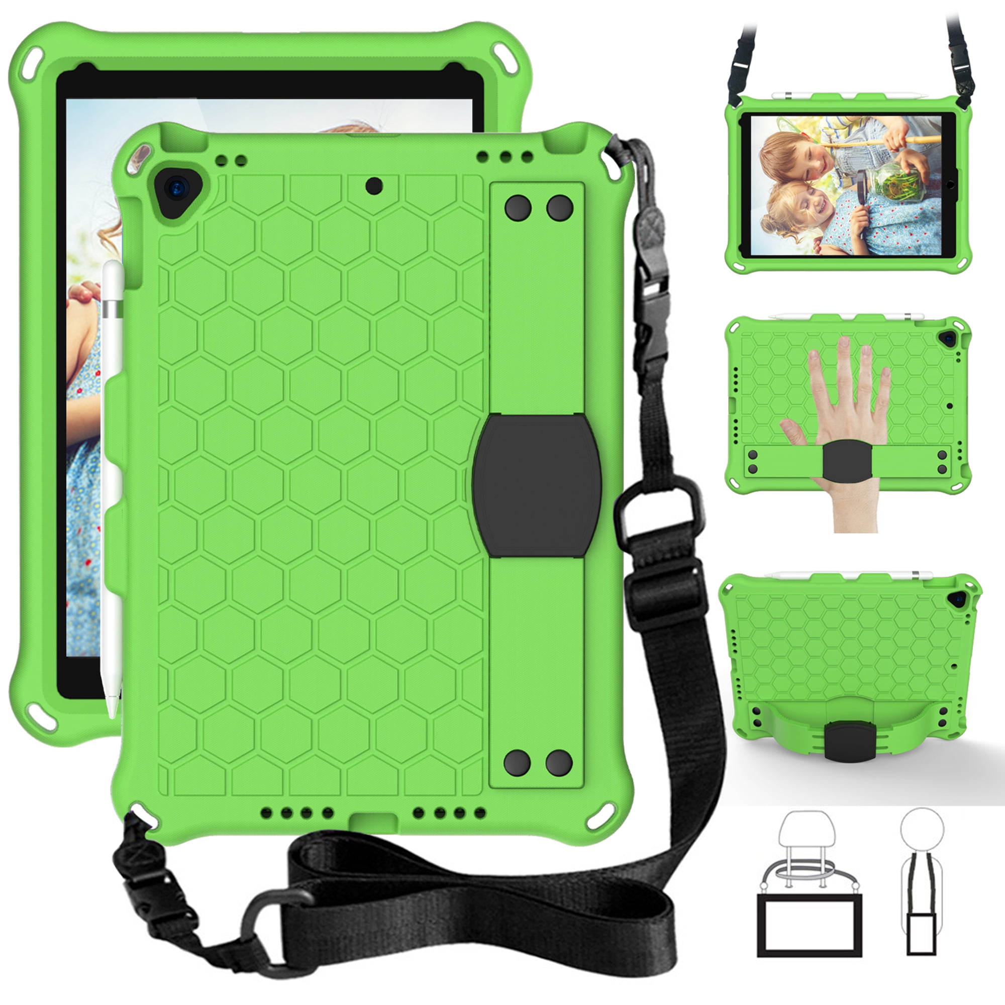 iPad 7th Generation Cases with Shoulder Strap, iPad 10.2" 2019 Case, Dteck Heavy Duty Shockproof