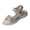 Gray, variant on Adjustable Strap Platform Sport Sandals, Orthopedic Wide Sandals Strappy Arch Support Flat Wedge Sandals Women Open Toe Ankle Strap Comfortable Platform Slip-On Walking Shoes, Gray 9