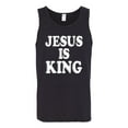 thumbnail image 2 of Jesus Is King Bible Scripture | Mens Christian Graphic Tank Top, Black, Small, 2 of 3