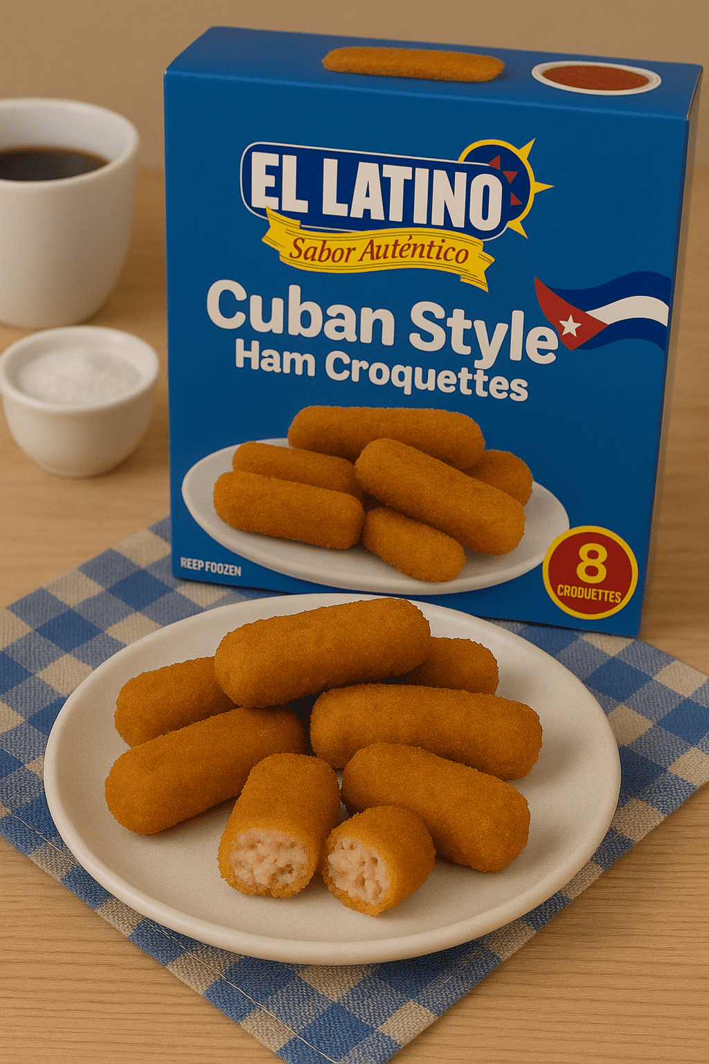 El Latino Ham Croquetas 9.6oz 8PK
