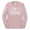 thumbnail image 2 of Wild Bobby, Ford Trucks White Sign, Cars and Trucks, Men Long Sleeve Shirt, Light Pink, Small, 2 of 4