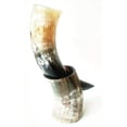 thumbnail image 3 of Tazas Vikingas de Cuerno para Bebidas 10 oz | Copas Hechas a Mano de Cuerno Real de 9"-12" para Ale, Vino, Cerveza, Cáliz Nórdico, Tanque, 3 of 3