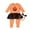 Orange, variant on Baby Rompers Girl Baby Girls Halloween Skeleton Footed Pajamas Long Sleeve Romper Outfit Baby Clothes Girls Black 0 Months-3 Months