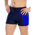 thumbnail image 5 of DODOING Men's Jammers Swim Trunks Swimsuit Quick Dry Endurance Long Racing Training Athletic Swimming Long Swimsuit for Training, 5 of 7