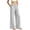 Gray, variant on Maplenight Womens Wide Leg Pants with Pockets Elastic High Waist Casual Pants Work Office Evening Trousers