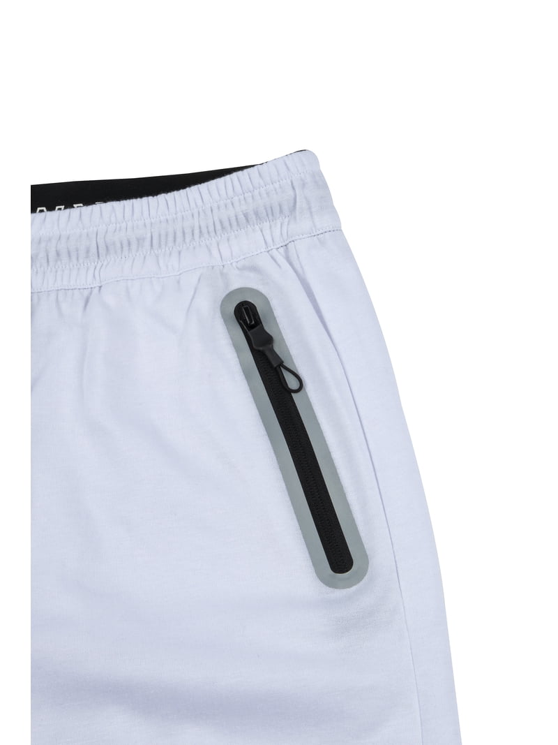 LIBRCLO Mens Sweatpants Open Bottom Solid Color Casual Jogger Pants With Pocket White Sweatpants Men
