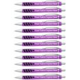 thumbnail image 2 of ExpressDesigns™ - Your Name or Imprint on our Custom Printed Addison Ballpoint Pen - Rubber Grip For Writing Comfort And Control, black ink, medium point - 12 Pack (Purple), 2 of 4