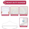 thumbnail image 6 of Pack Of 30 Velvet Hangers - Lux Decor Ultra-Slim Padded Non-Slip Felt Finish Maintains Clothing Shape Space-Saving Design, 6 of 9