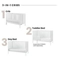thumbnail image 4 of Child Craft Atwood 3-in-1 Convertible Crib, Chevron Panel Design, 3 Mattress Heights, Matte White, 4 of 8