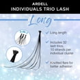 thumbnail image 3 of Pestañas postizas Ardell Individual Lashes Trios, largas, negras, 4 unidades, 3 of 4