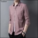 thumbnail image 4 of Taoboo 2022 Nueva camisa de cuadros para hombre de negocios 100% algodón de manga larga ropa informal para hombre Camisa de estilo simple de alta calidad de corte entallado, 4 of 4