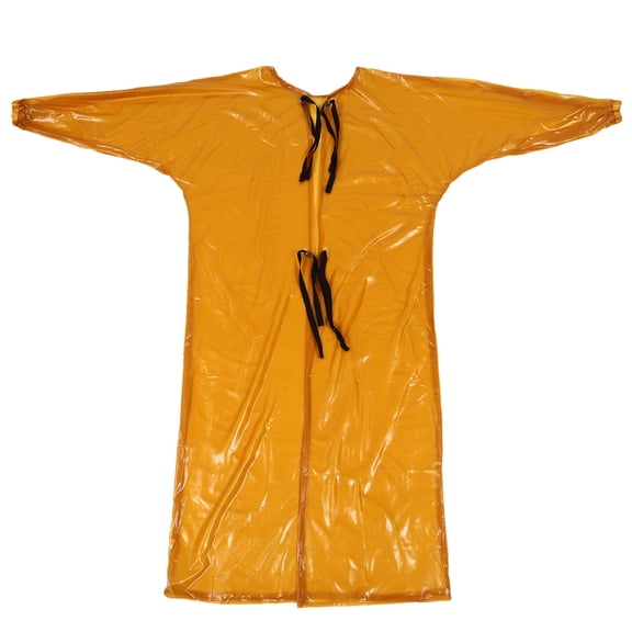 Soimiss Splash-Proof Waterproof Overalls Yellow Elastic Cuff Smock for Factory Use