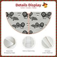 thumbnail image 5 of Kll Gray Tractor Christmas Tree Skirt ,Party Decorations Farmhouse For Christmas Decorations Holiday Party, 5 of 8