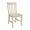 thumbnail image 2 of International Concepts Solid Wood Cafe Dining Chairs in Unfinished - Set of 2, 2 of 8