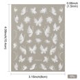 thumbnail image 2 of Butterfly Pattern PET Nail Art Stickers Self Adhesive for Nail Tips Decals Decorations White 10.3x8x0.03cm Pattern: 12~20x6~14mm, 2 of 5