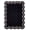 Black, variant on LoopCut Modern Hand Tufted 100% Wool Area Rug, Handmade Scalloped Border Carpet, Cotton Backing, Mint Green, 3' x 5'