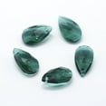 thumbnail image 2 of Glass 100 pc Faceted Glass Pendants Teardrop Green 15x9.5x5.5mm Hole: 1mm, 2 of 2
