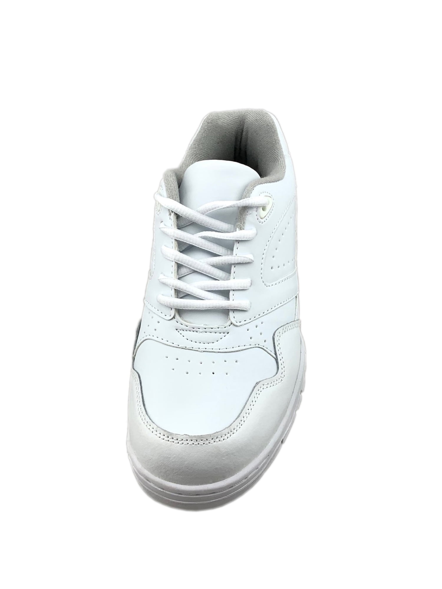 Mens White Leather Sneakers Small Size 