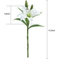 thumbnail image 5 of 8Pcs Artificial Tiger Lily Flower Bouquet Fake Latex Lilies Flower Bulk for Home Wedding Indoor Outdoor Table Decor (White), 5 of 8