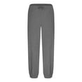 thumbnail image 4 of Dagegui Mens Sport Pants Baggy Drawstring Elastic Waist Sweatpants Casual Loose Fit Running Athletic Joggers with Pockets Dark Gray L, 4 of 6