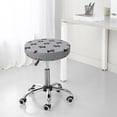 thumbnail image 7 of Fotbe Polka Dot Christmas Dog Stool Covers Round,Waterproof Round Bar Stool Covers Bar Chair Covers Washable Stool Cushion Slipcover for 12-14 Inch Chair-14 inch, 7 of 7