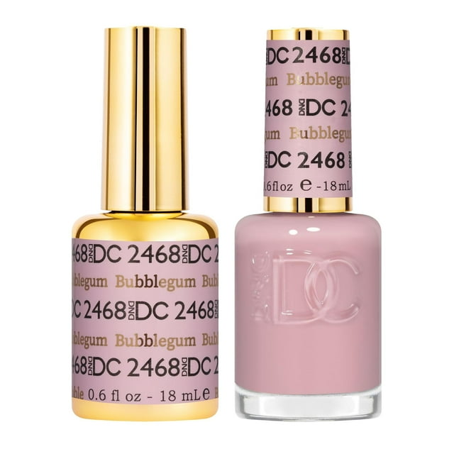Set de esmaltes de uñas DND DC Sheer Collection Bubblegum 15 ml x2