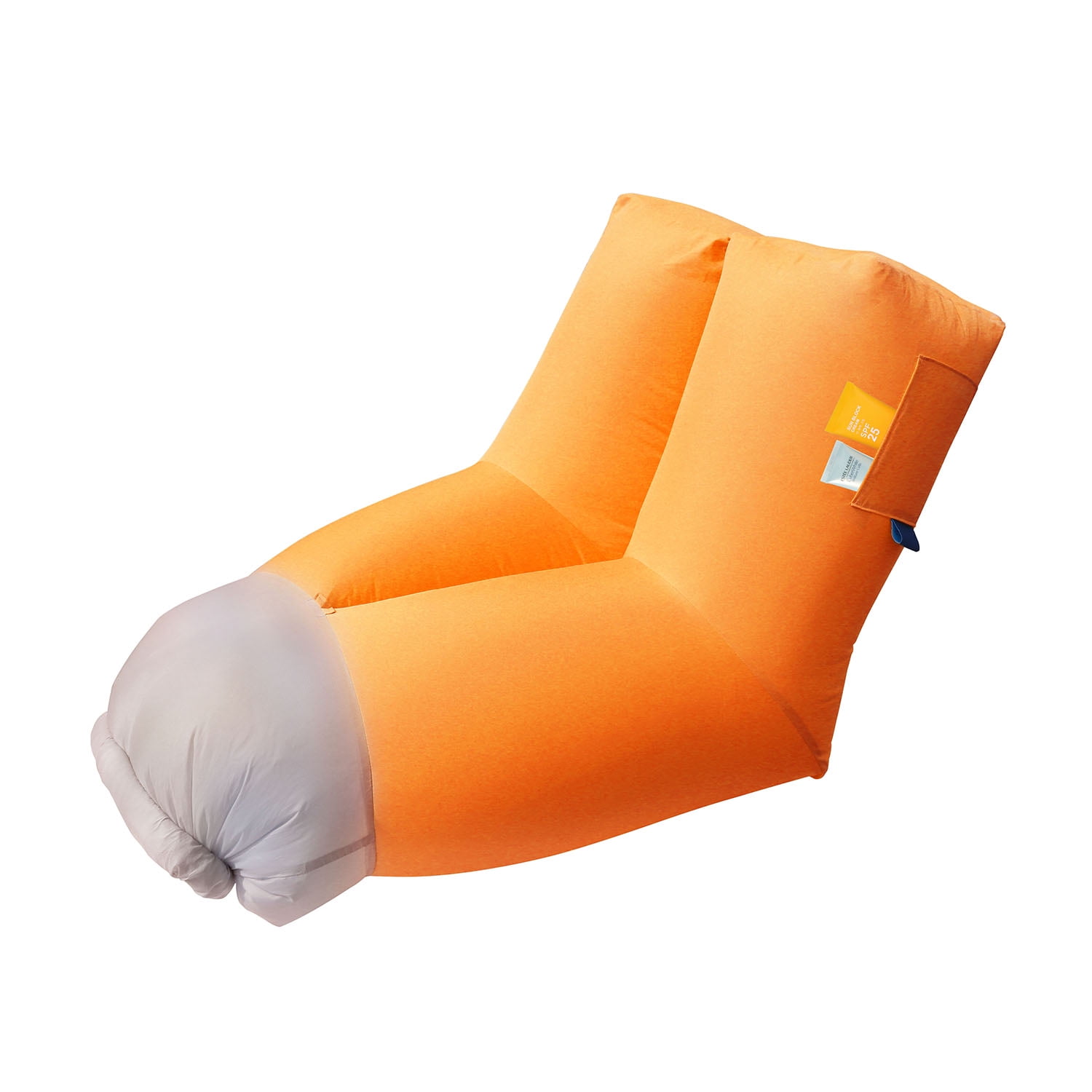 iMounTEK Portable Inflatable Chair with Carrier Bag, Beach Chair Blow Up Chair Indoor Outdoor, Orange