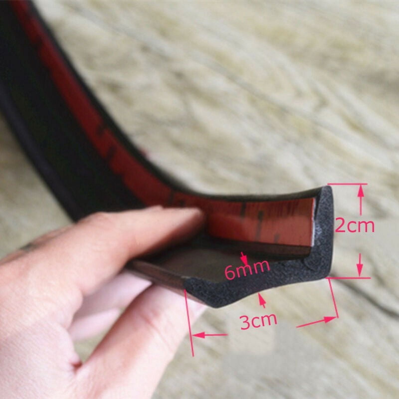 Fancy Garage Door Threshold Seal Strip, Bottom Weather Stripping Replacement Rubber Waterproof 78.74Iinch Length Black