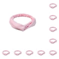 thumbnail image 3 of Guardurnaity Diademas para mujer Diademas anudadas elásticas Bandanas Bandas para el cabello Diadema de viaje para el hogar Accesorios para Rosa claro 10Conjunto, 3 of 6