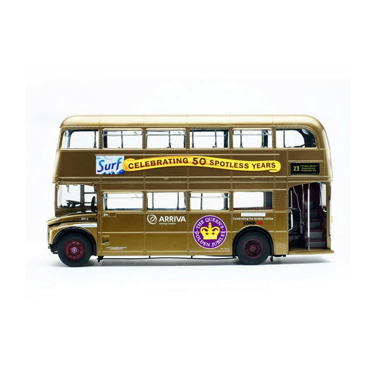 Routemaster RM London Double Decker Bus, Gold - Sun Star Routemaster RM London Double Decker Bus, Gold - Sun Star