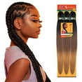 thumbnail image 6 of Sensationnel Xpression prestretched braiding hair - 3x xpression 58-inch kanekalon flame retardant smooth yaki braid - 3x x-pression 58 inch (5 pack, 1B OFFBLACK), 6 of 7